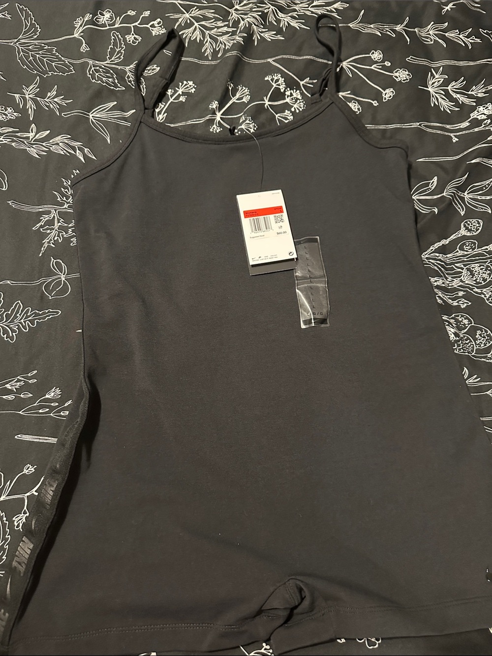 Nike Black Slim Spaghetti-Strap Camisole